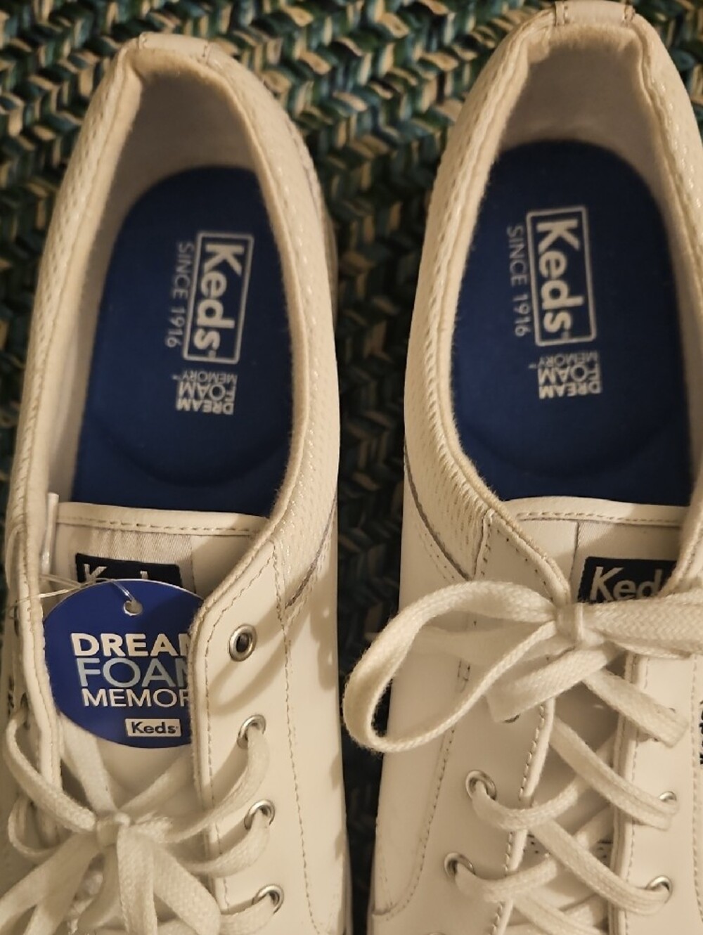 Keds White Lace-Up Dream Foam Casual Sneakers - Picture 3 of 12